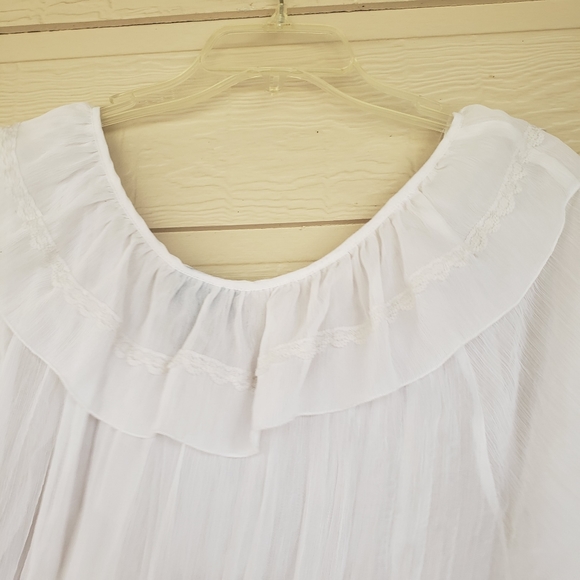 Lane Bryant Top  Gauze Boho Renaissance Blouse 18/20 Festival sheer top … - Picture 8 of 8